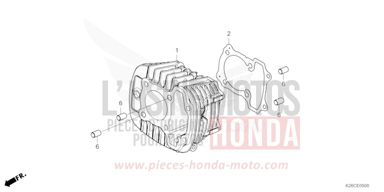 CYLINDRE de MSX GROM A PEARL HORIZON WHITE (NHB61) 2024